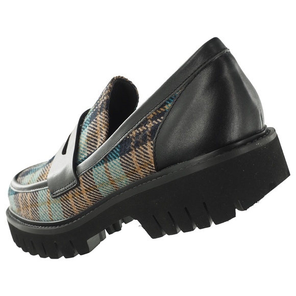 Bibi Lou Dylan Plaid Penny Loafers - Picture 6 of 10